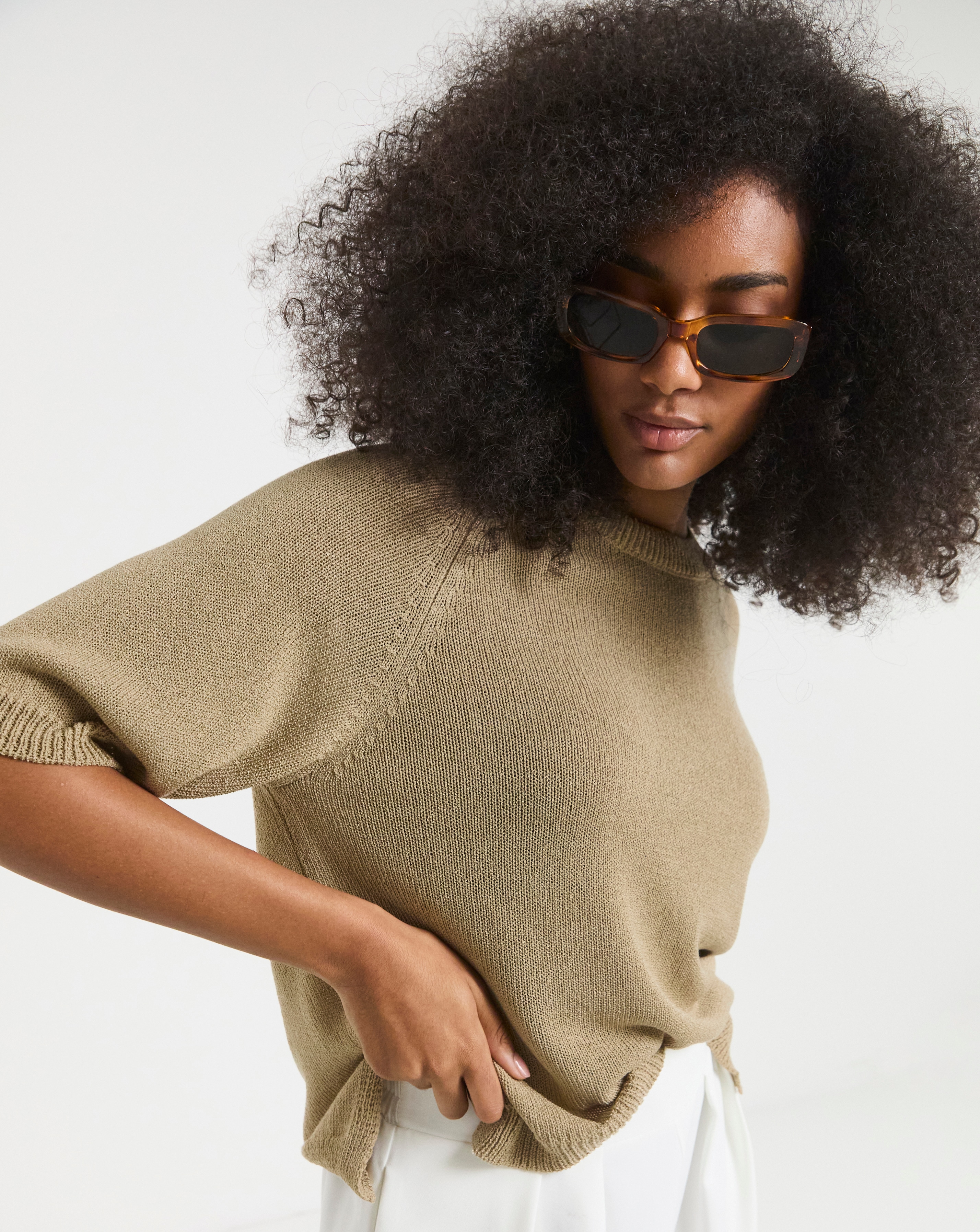 Simply Be Half Sleeve Knitted Jumper