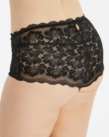 Pretty Secrets 2 Pack Katie Black/White Lace Midi Shorts