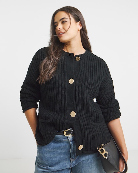 Chunky Knit Boxy Cardigan