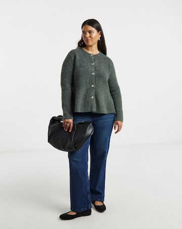 Peplum Knitted Cardigan