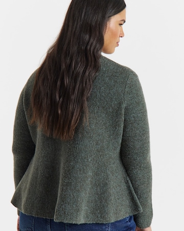 Peplum Knitted Cardigan