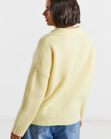 Simply Be Collared Rib Jumper