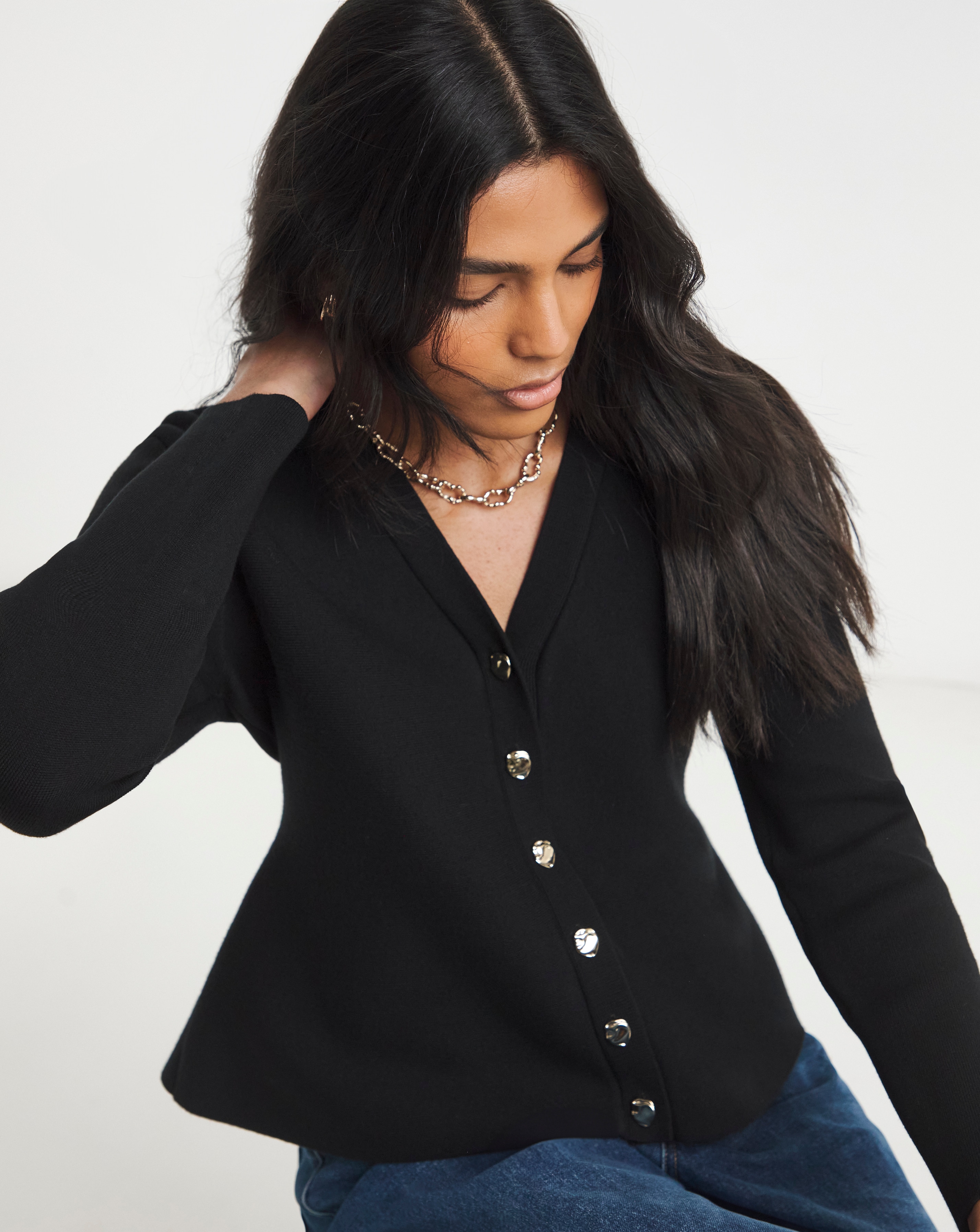 Simply Be Cinched Waist Compact Cardigan
