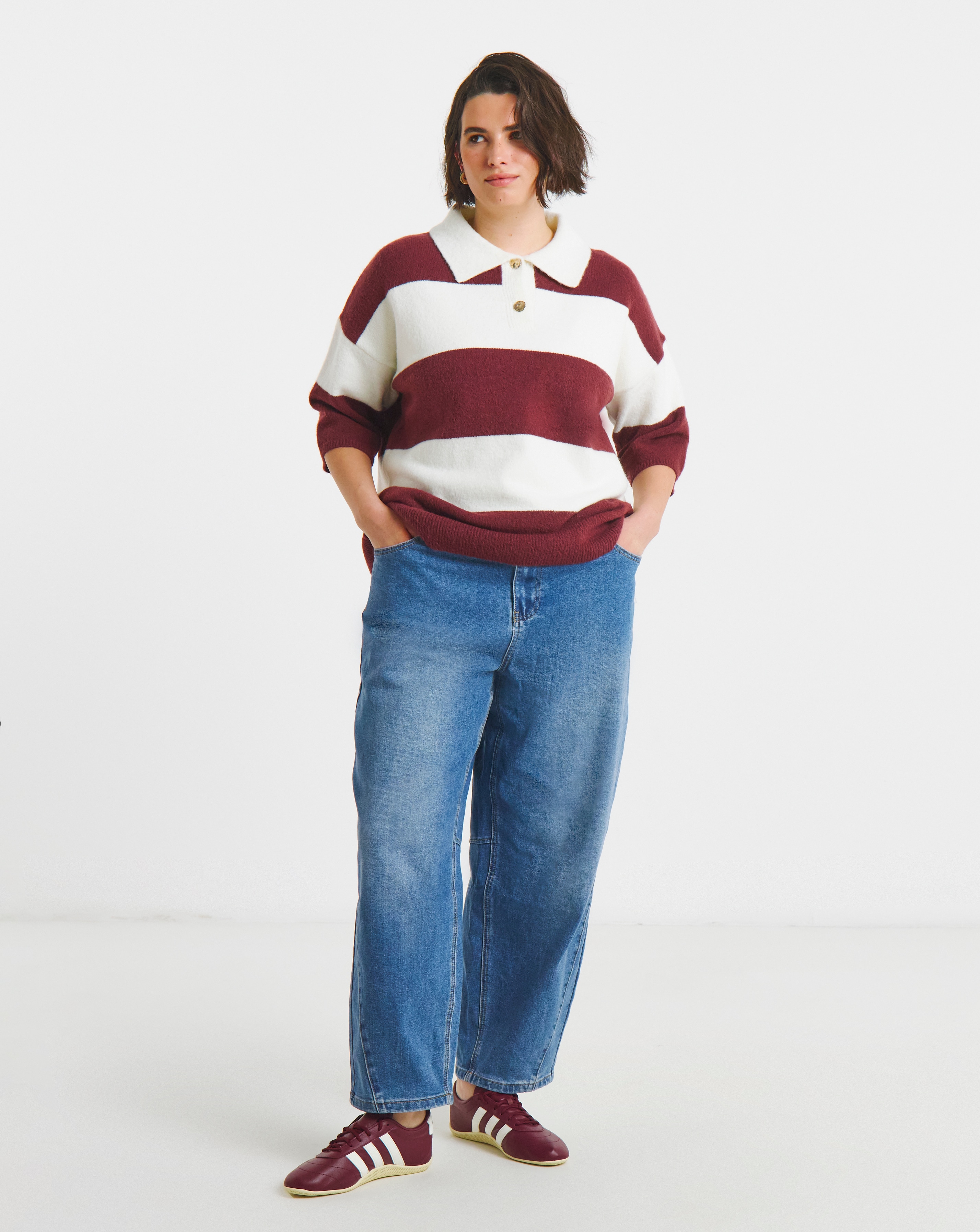 New In - Rugby Stripe Knitted Polo
