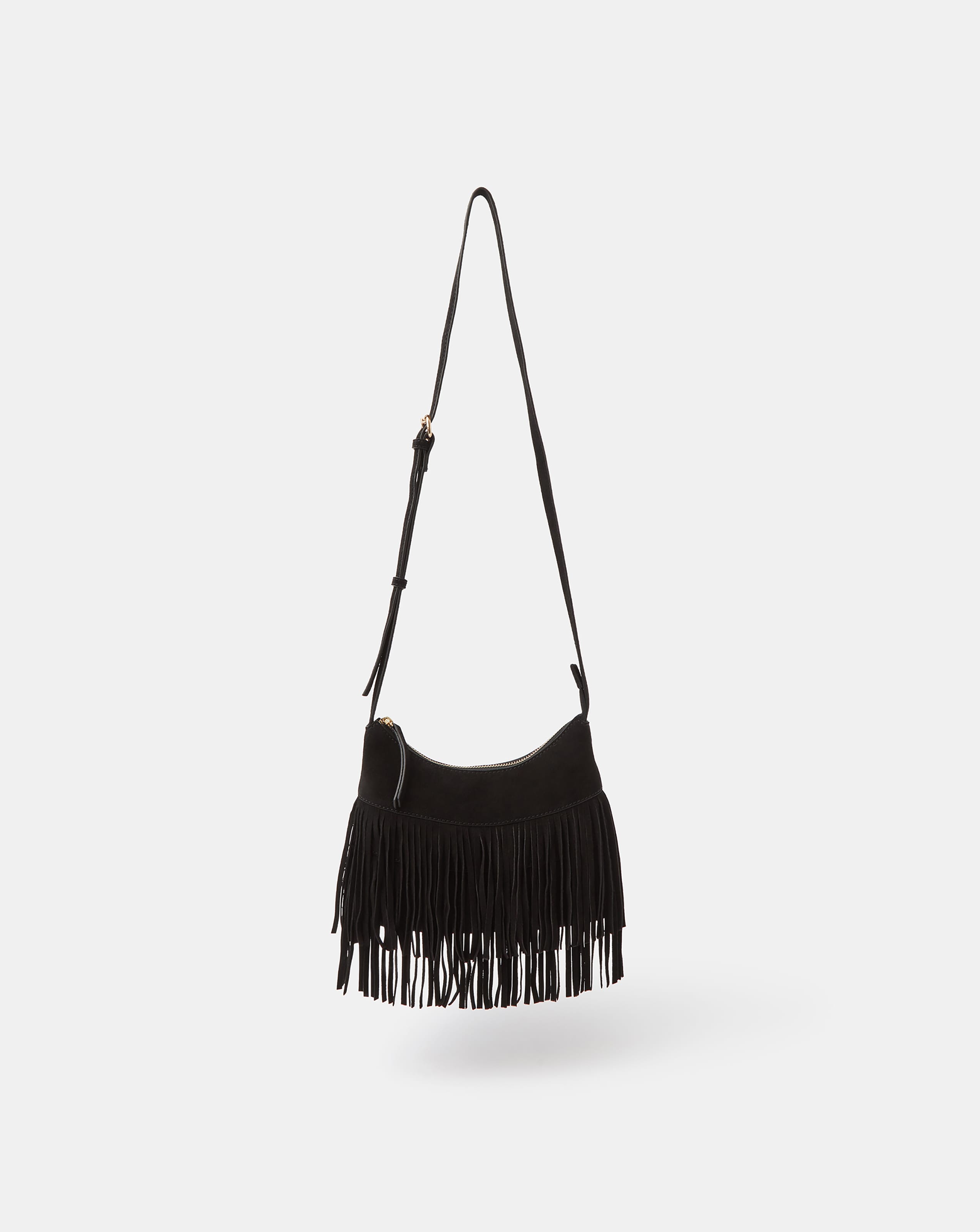 New In - Accessorize Fringe Suede Crossbody Bag