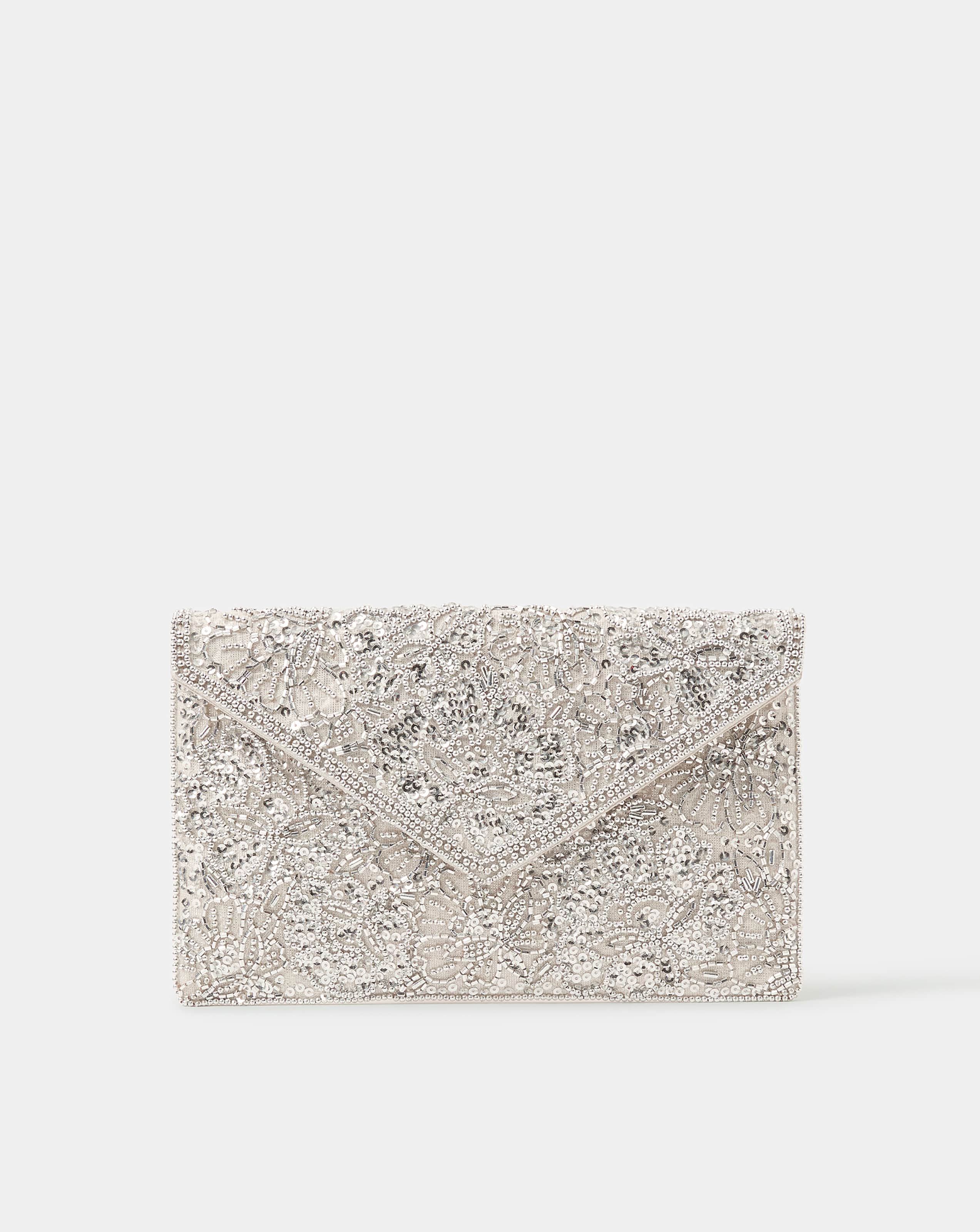 New In - Accessorize Floral Envelope Clutch Bag