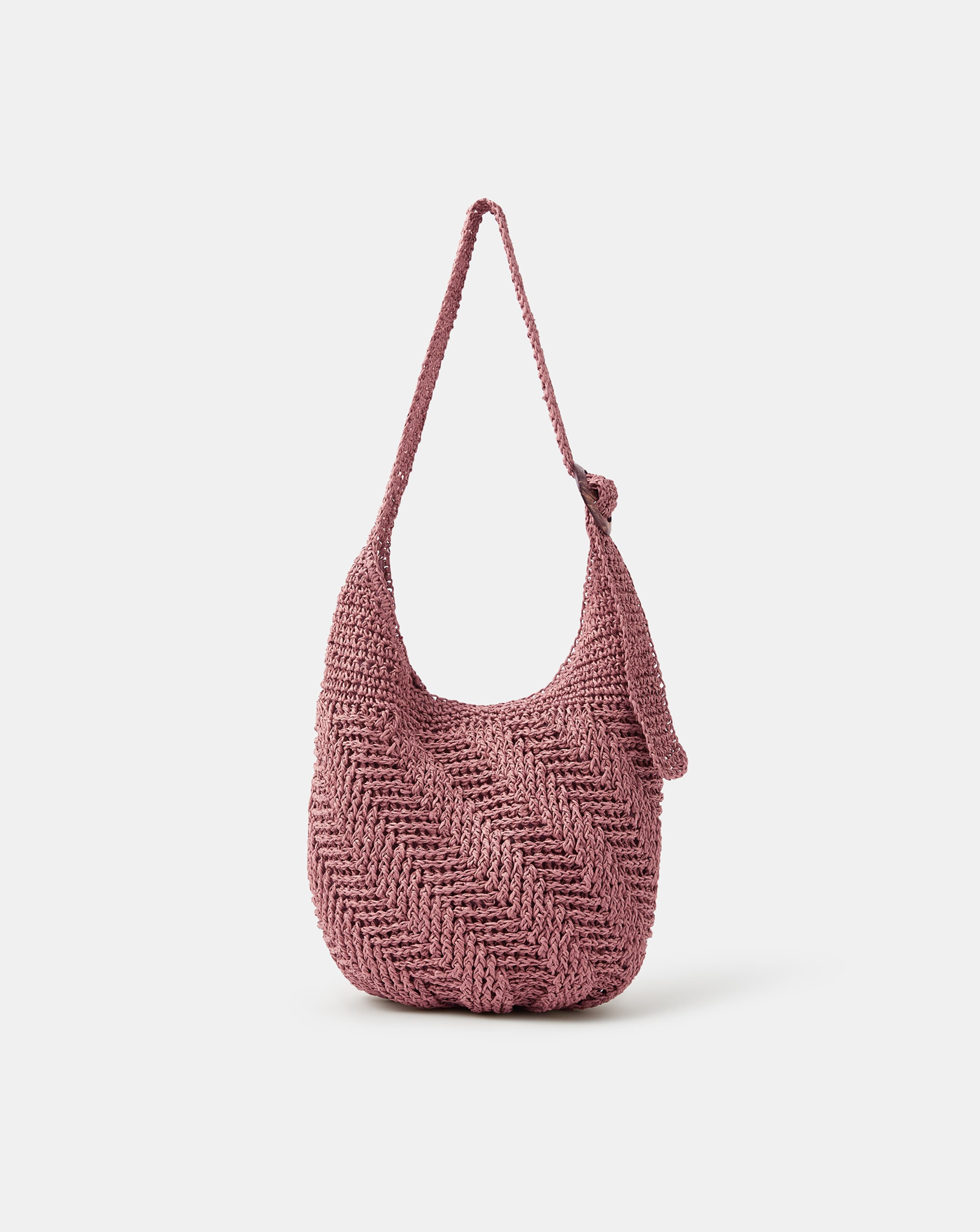 New In - Accessorize Slouchy Raffia Crossbody Bag