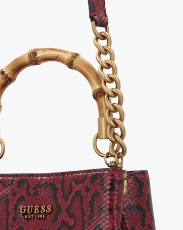 Guess Small Eire Red Python Bucket Bag