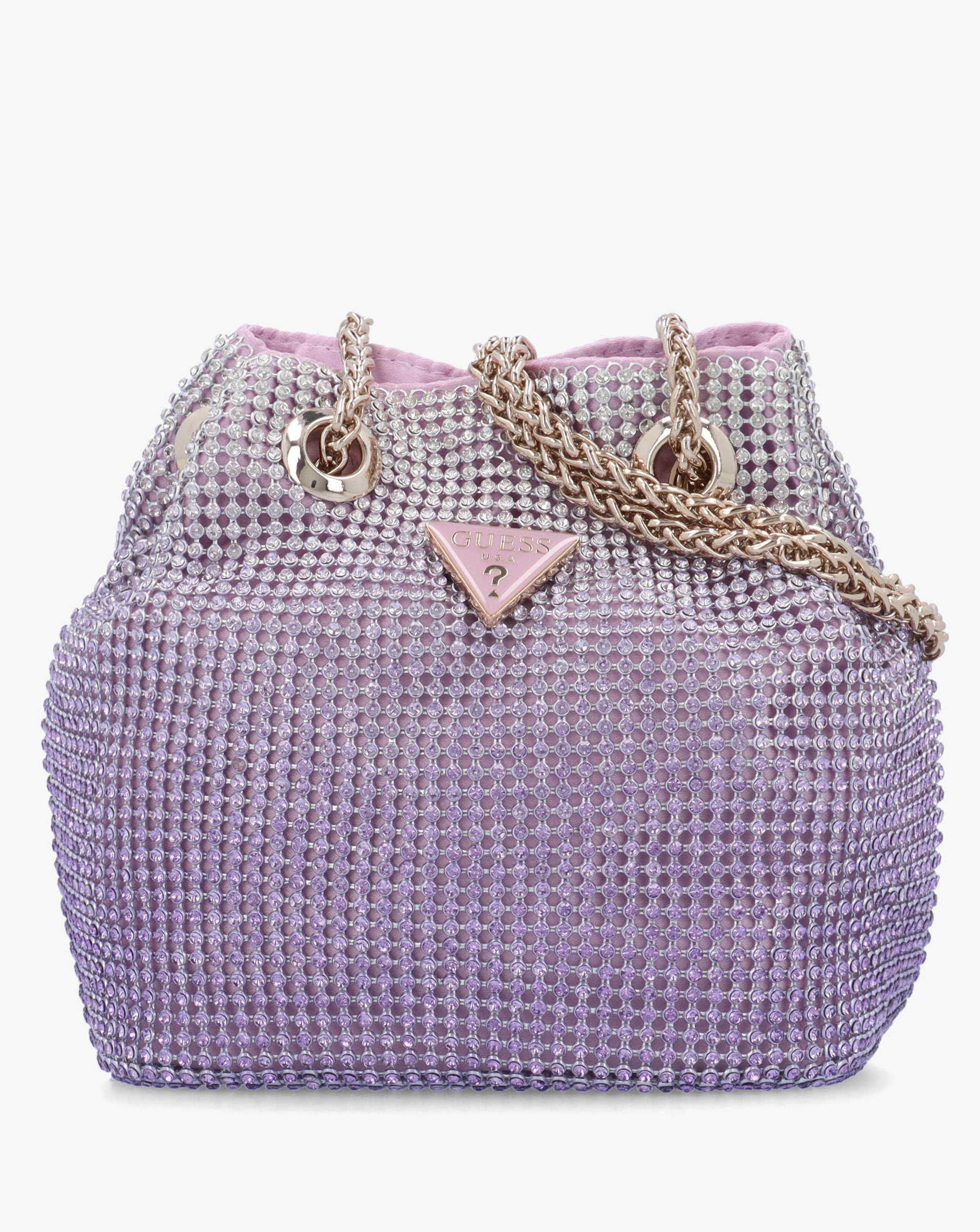 New In - Guess Zalina Diamante Chain Mesh Pouch