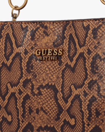Guess Small Eire Amber Python Bucket Bag