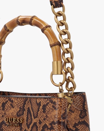 Guess Small Eire Amber Python Bucket Bag