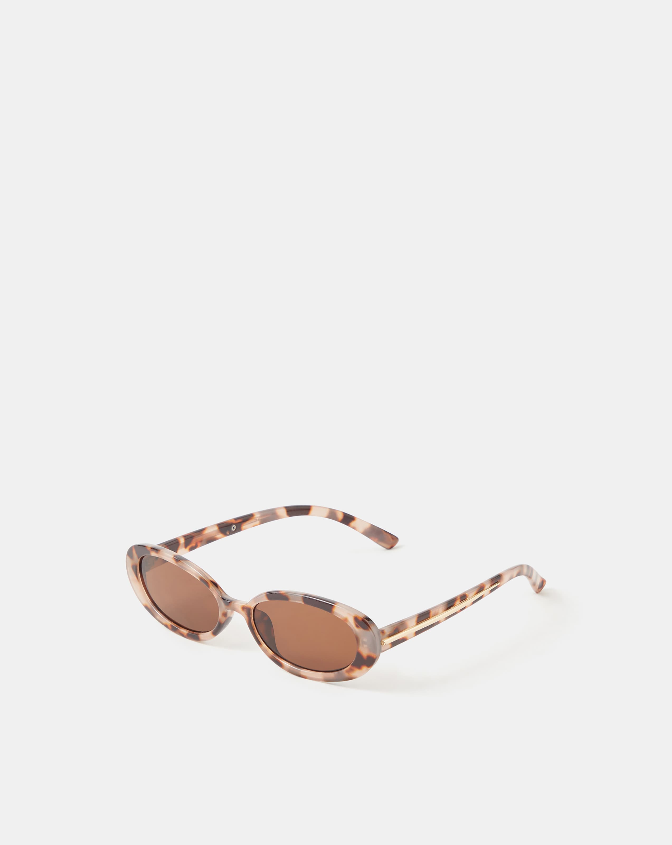 New In - Accessorize Tort Oval Sunglasses