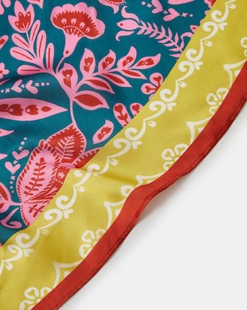 Accessorize Tropical Print Square Satin Scarf
