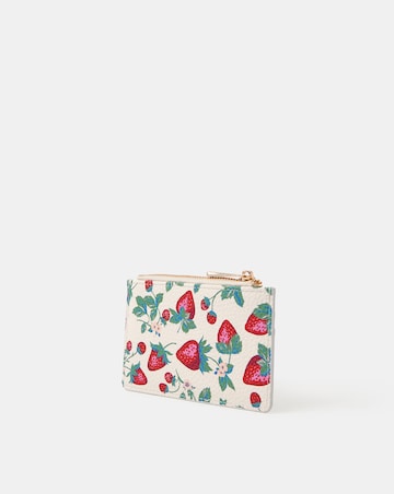 Accessorize Strawberry Print Card Holder