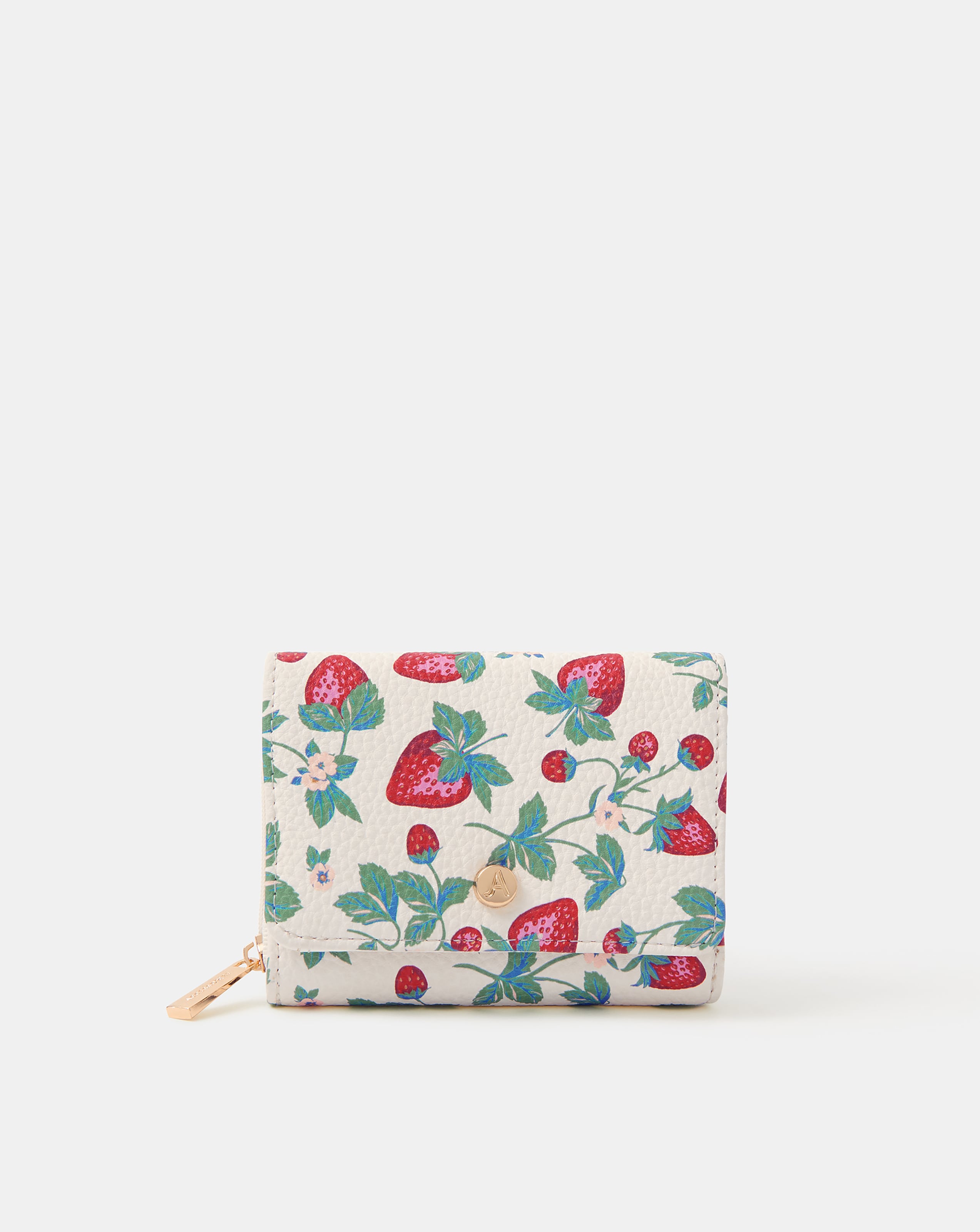 Accessorize Strawberry Tri-Fold Purse