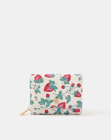 Accessorize Strawberry Print Tri-Fold Purse