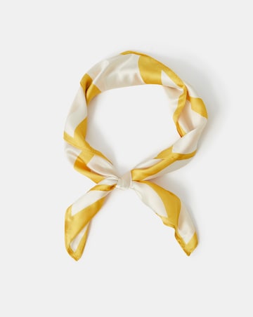 Accessorize Sun Stripe Square Satin Scarf
