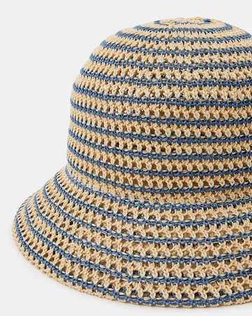Accessorize Woven Stripe Bucket Hat