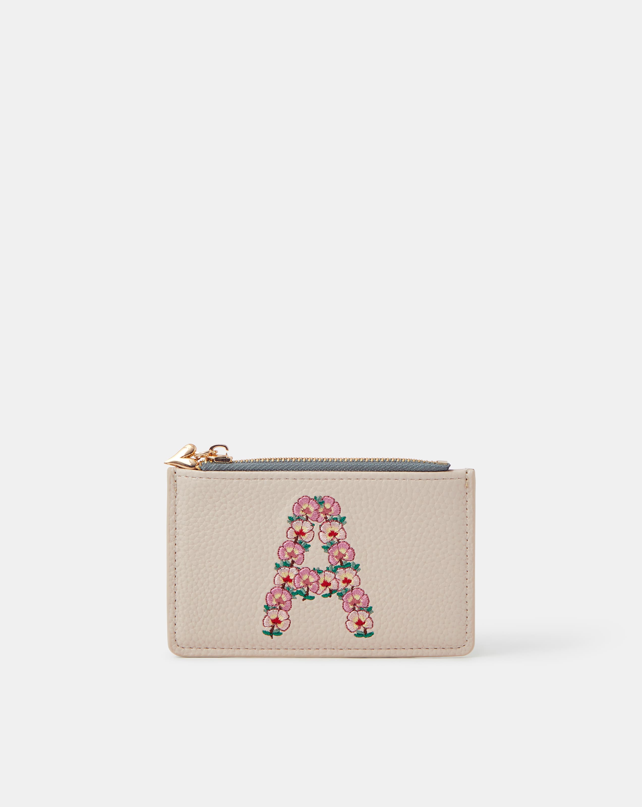 New In - Accessorize Floral Initial Card Holder