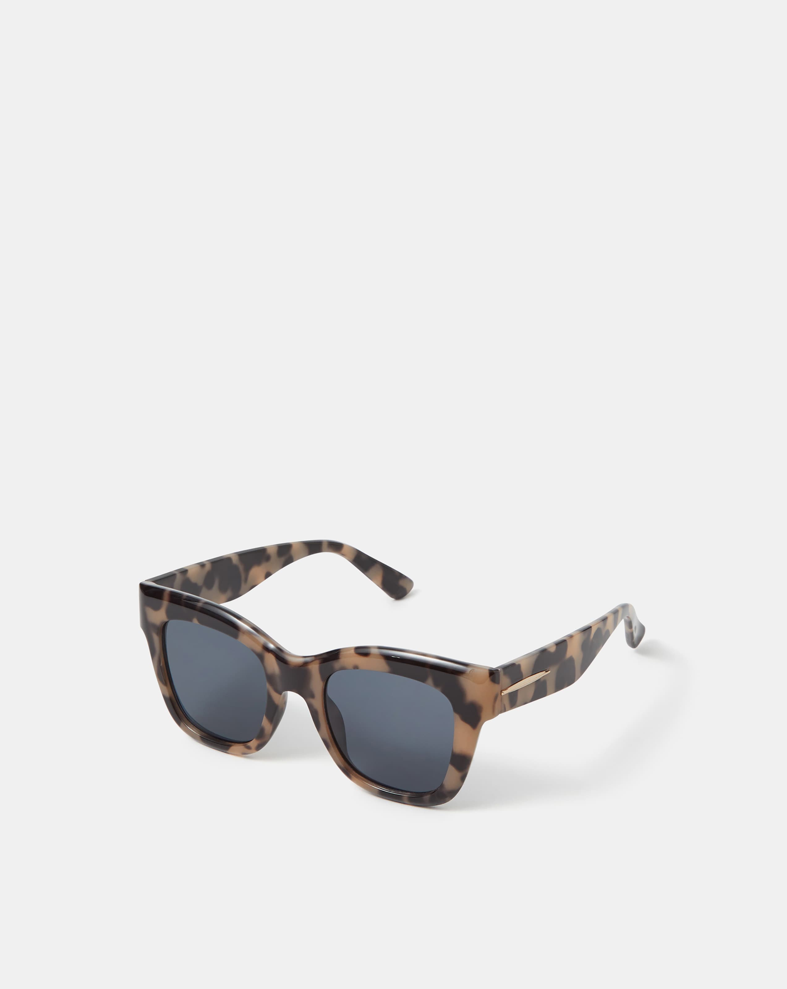 New In - Accessorize Tort Square Sunglasses