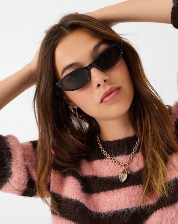Accessorize Slim Rectangle Sunglasses