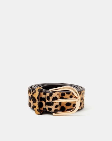 Accessorize Hyena Print Leather Belt