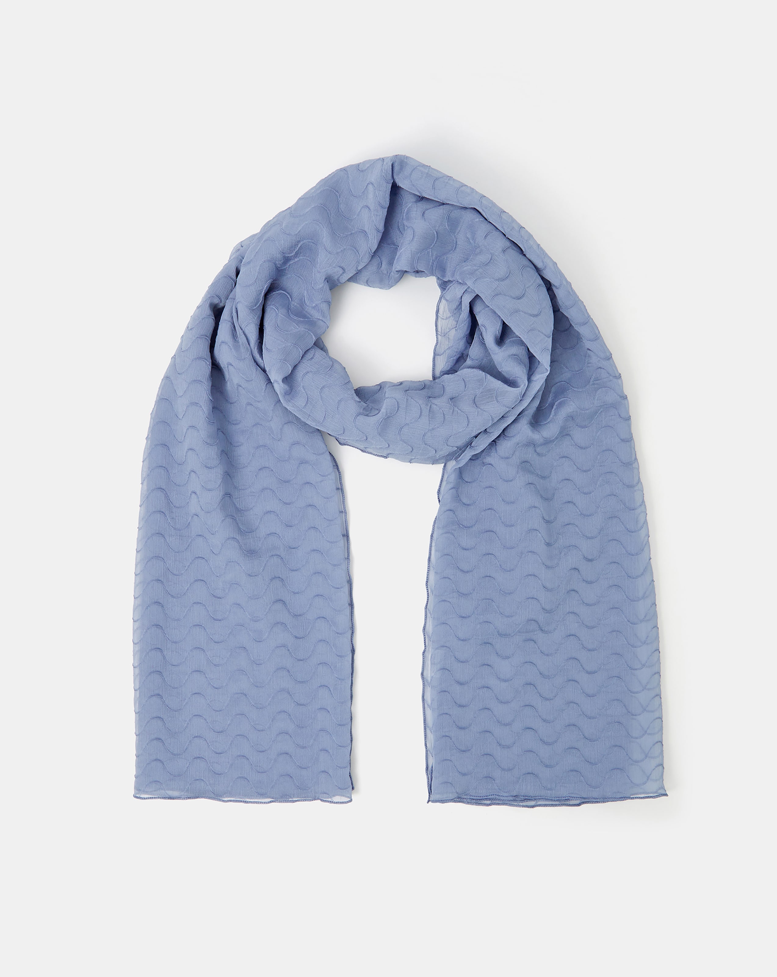New In - Accessorize Wave Stitch Scarf