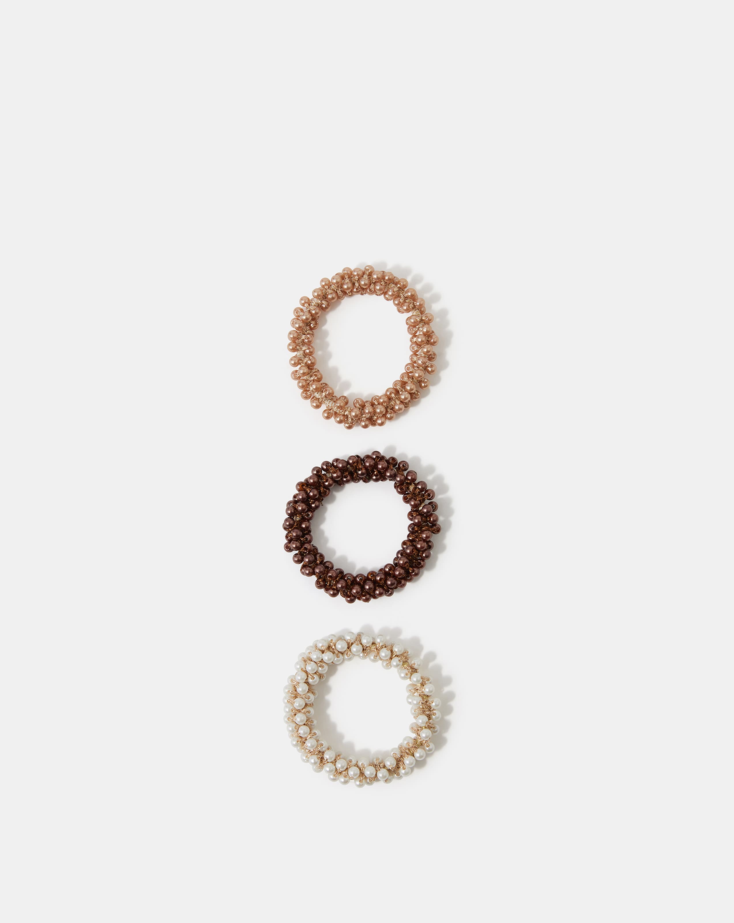 New In - Accessorize 3-Pack Pearl Hair Scrunchies