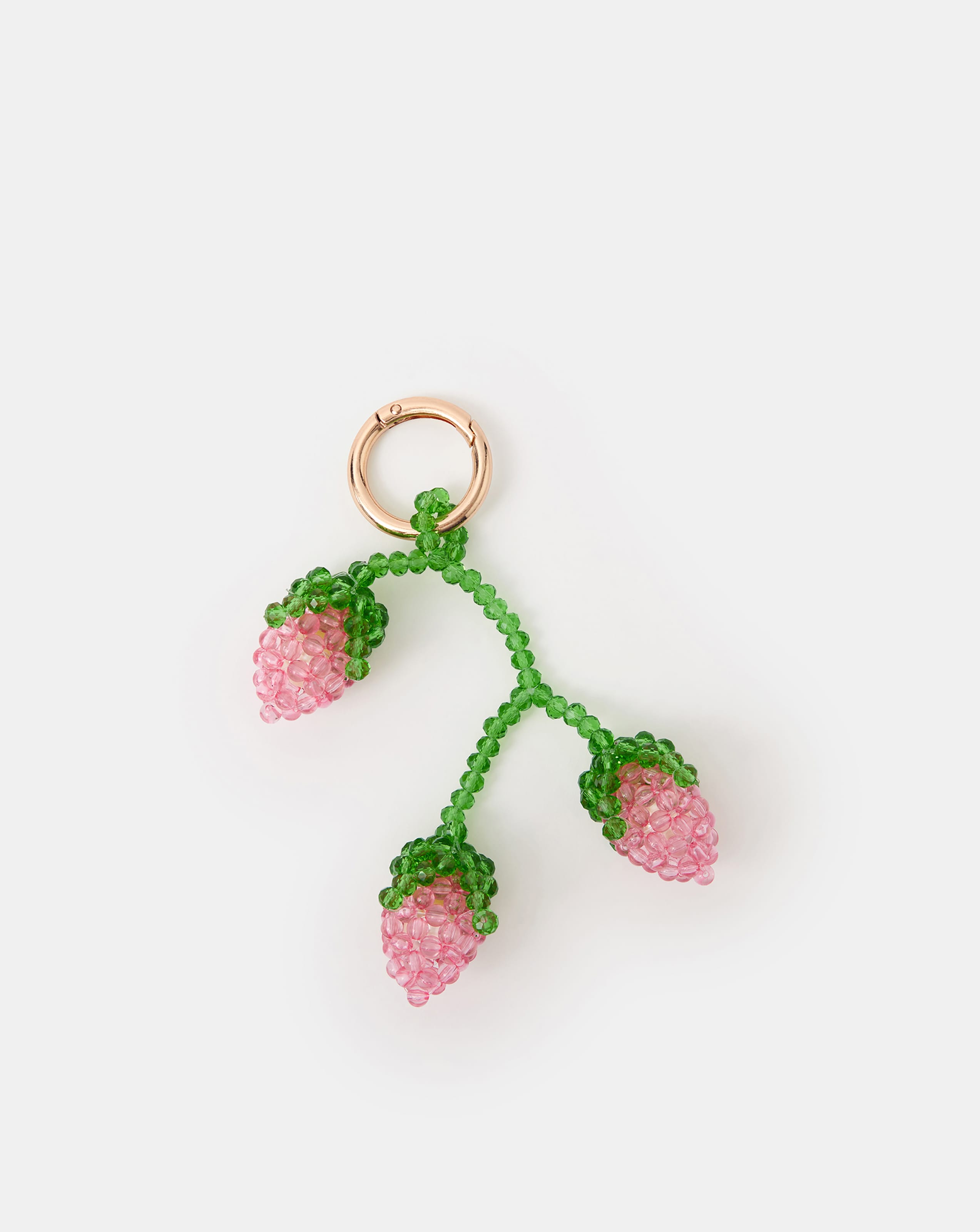 New In - Accessorize Strawberry Beaded Bag Charm