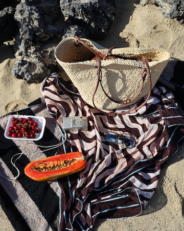 Callie Thorpe x Monsoon Straw Tote Bag