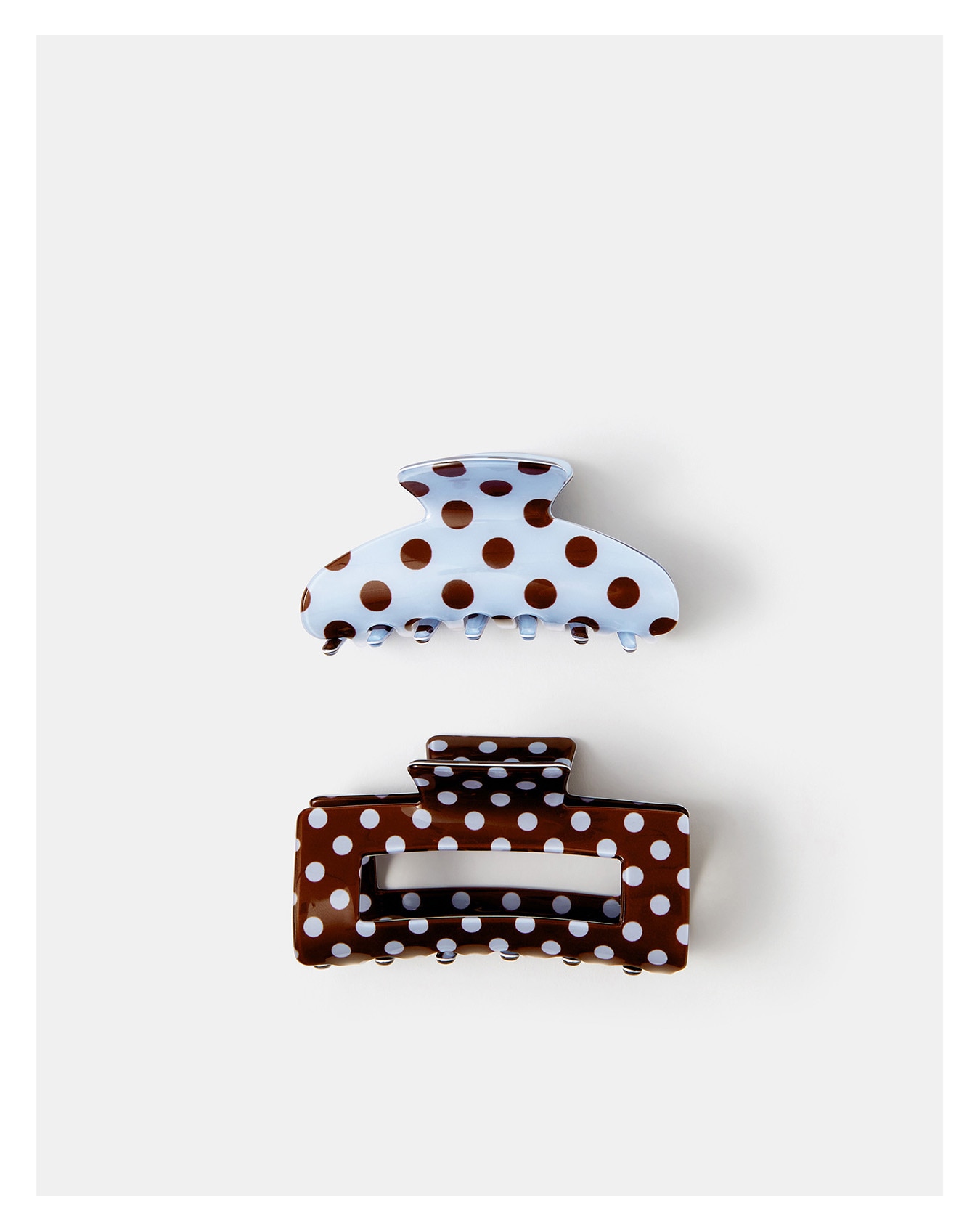 New In - Accessorize 2-Pack Polka Dot Claw Clips