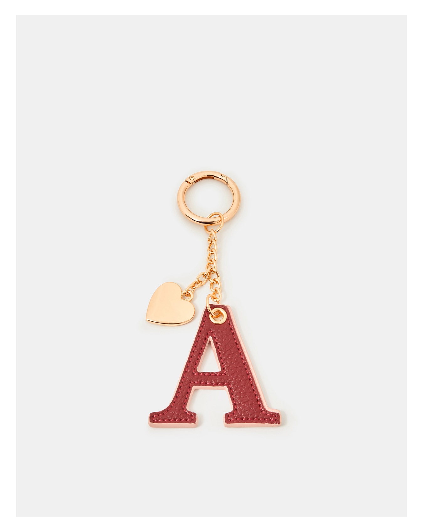 New In - Accessorize Initial Heart Bag Charm