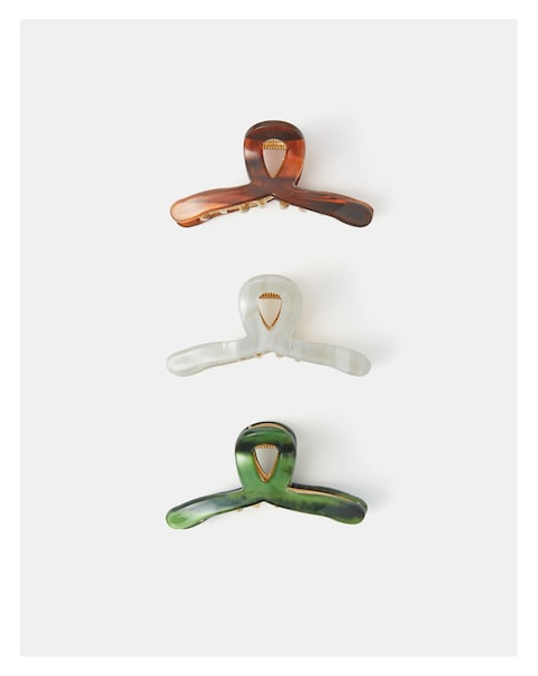 Accessorize 3-Pack Mini Twist Claw Clips