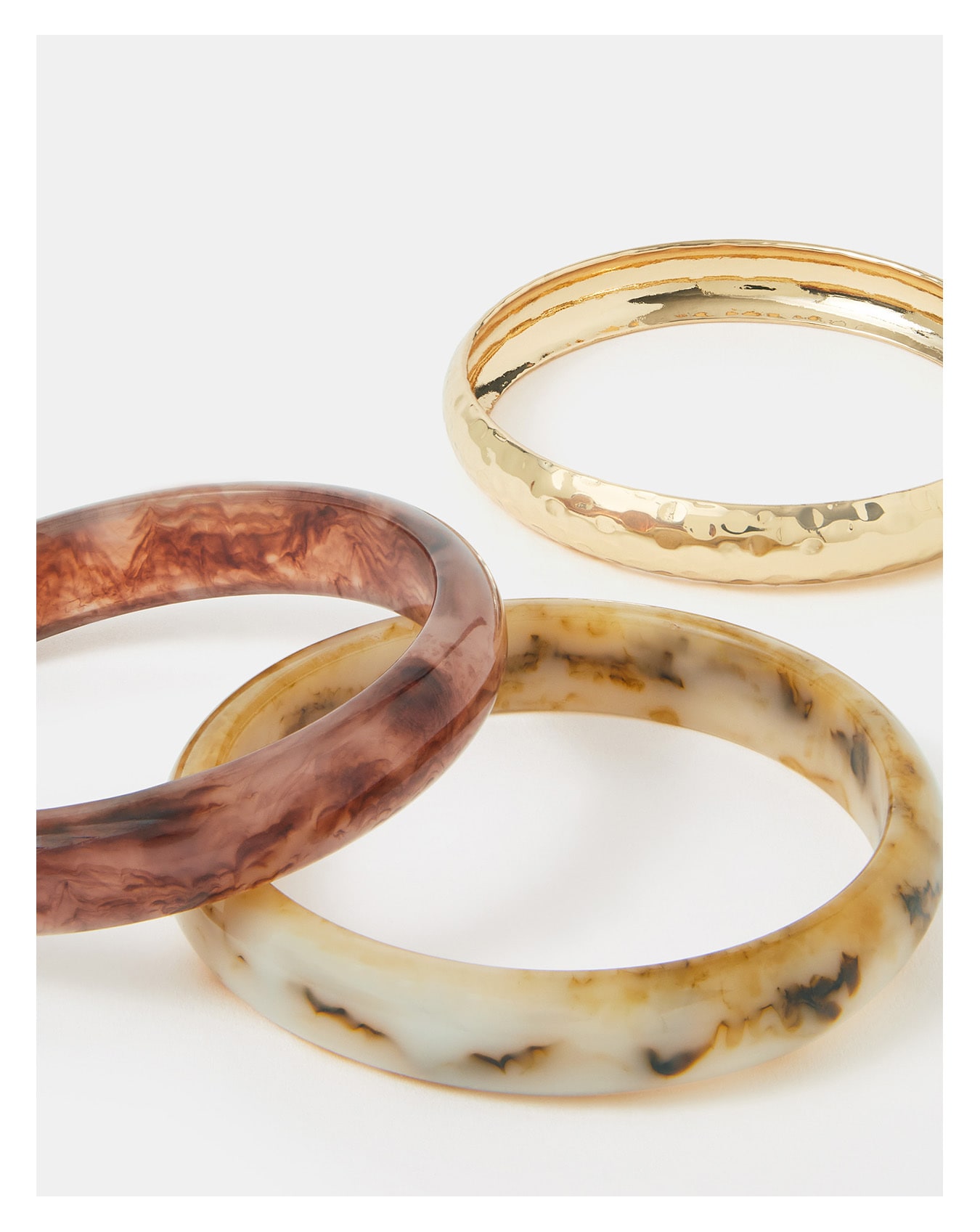 New In - Accessorize 3-Pack Mix Resin Bangles