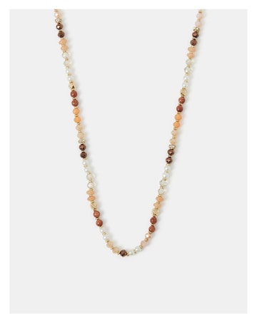 Accessorize Sandstone Beaded Necklace