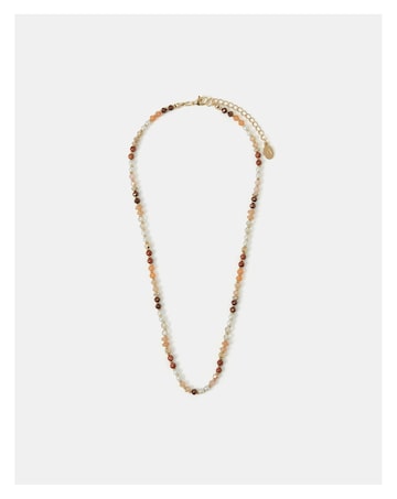 Accessorize Sandstone Beaded Necklace