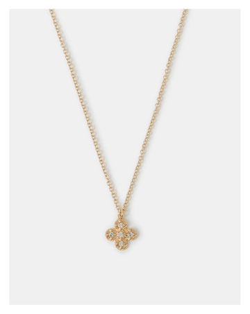 Accessorize Clover Pendant Necklace