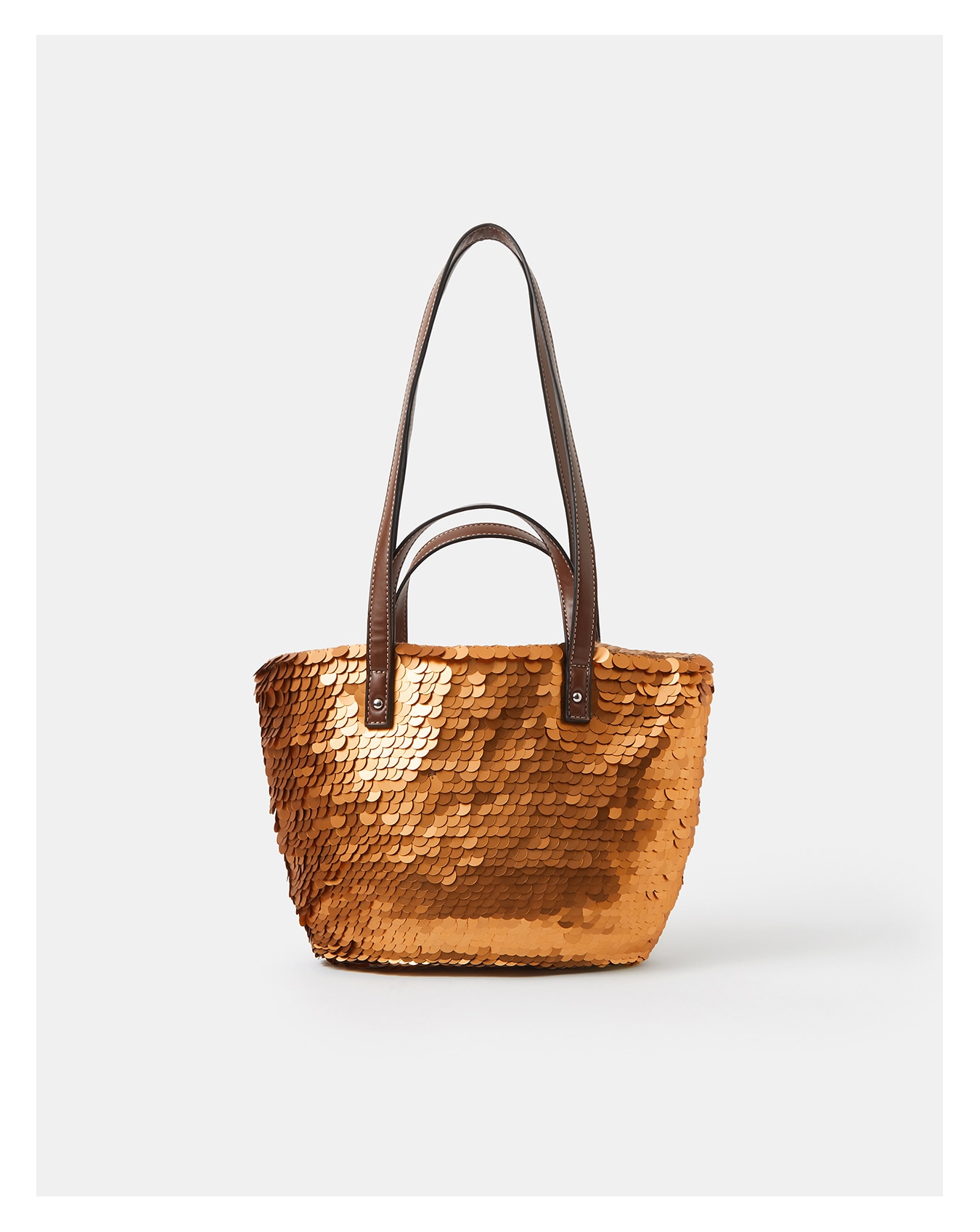 New In - Accessorize Sequin Woven Beach Bag