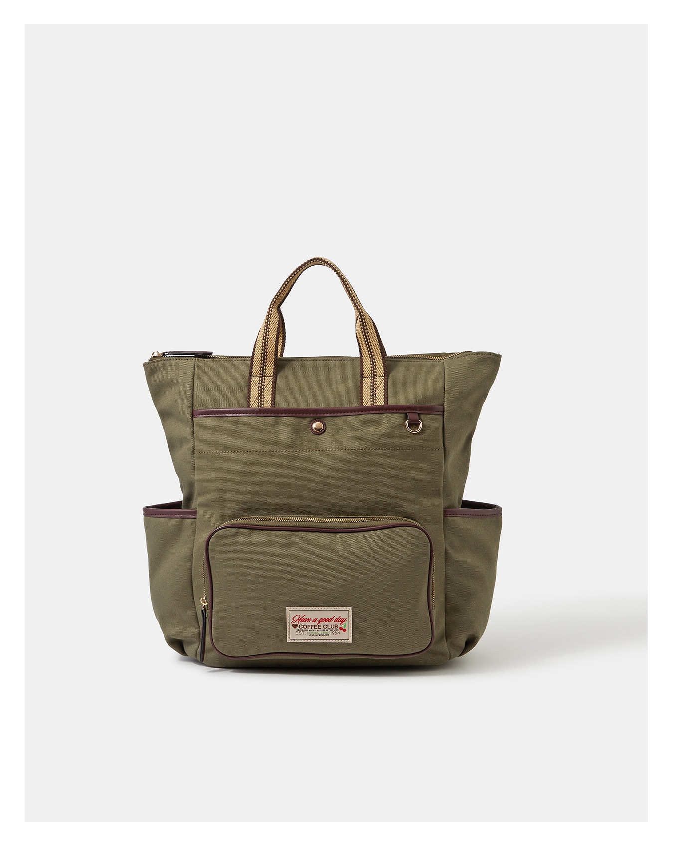 New In - Accessorize Multi-Pocket Canvas Backpack