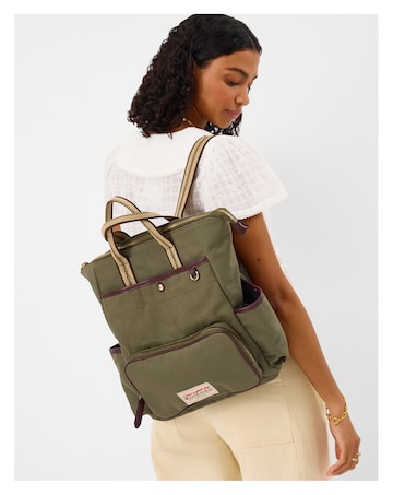 Accessorize Multi-Pocket Canvas Backpack