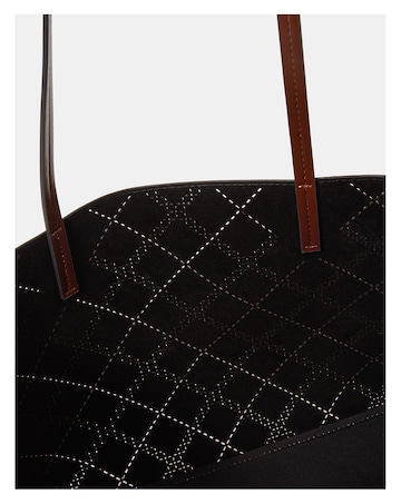 Accessorize Faux Suede Scarf Tote Bag