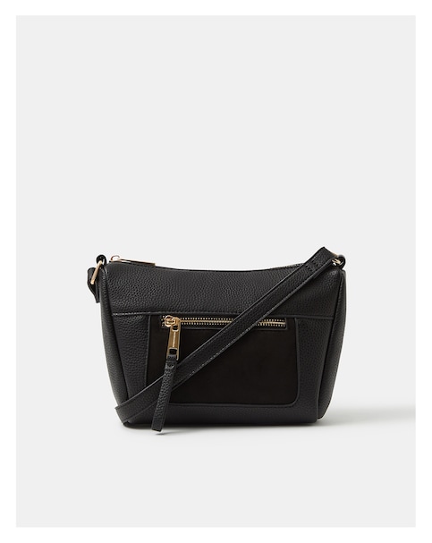 Accessorize Double Zip Crossbody Bag