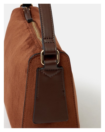 Accessorize Faux Suede Handheld Bag