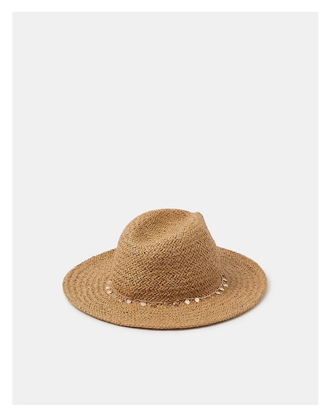 Accessorize Charm Straw Fedora Hat