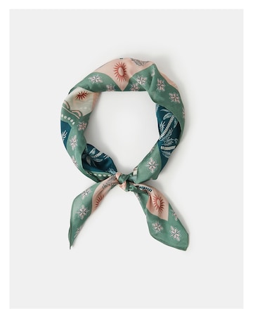 Accessorize Palm Square Satin Scarf