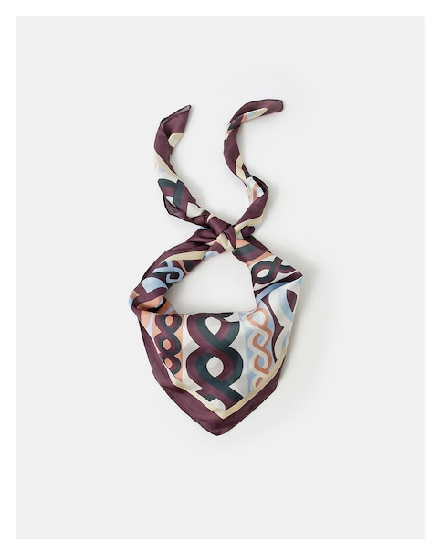 Accessorize Print Square Satin Scarf