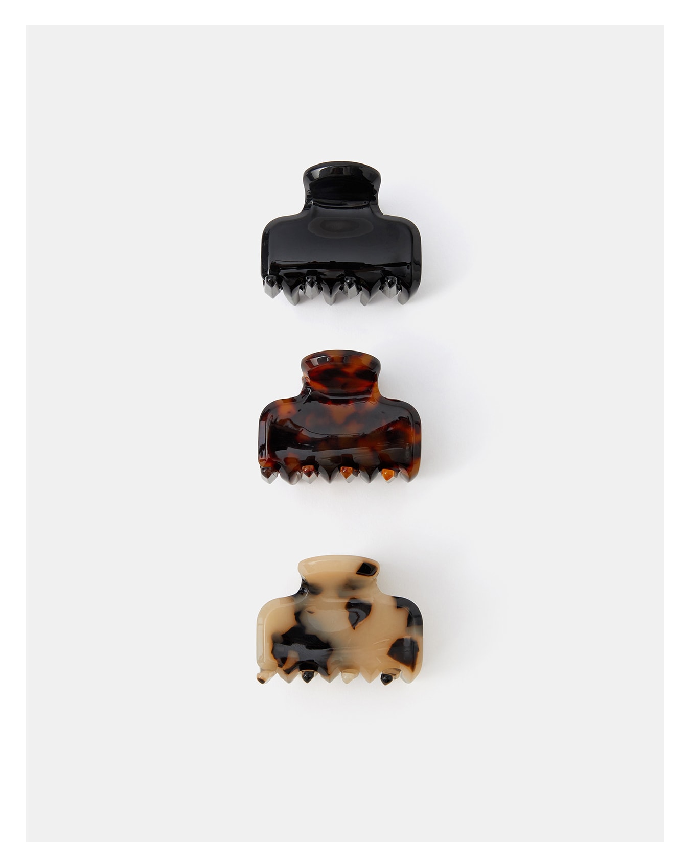 New In - Accessorize 3-Pack Mini Tort Claw Clips