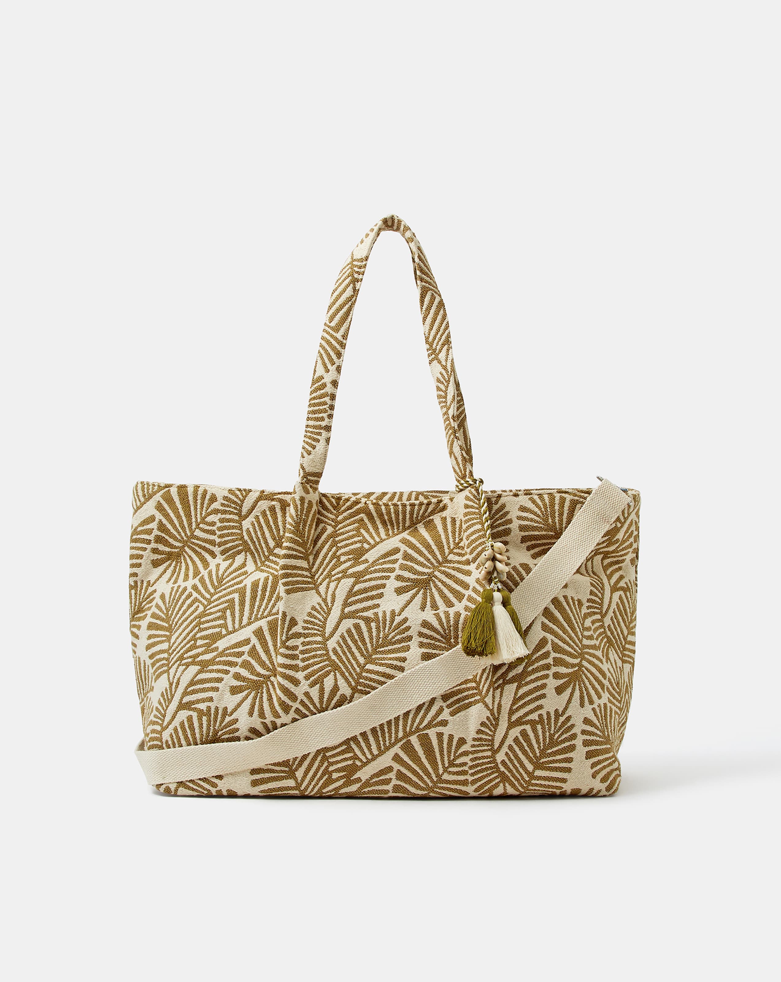 New In - Accessorize Palm Print Weekend Bag