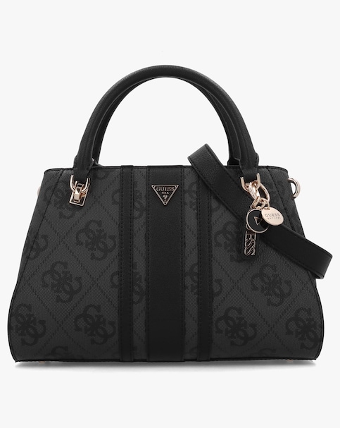 Guess Noelle II Luxury Coal Logo Satchel Bag