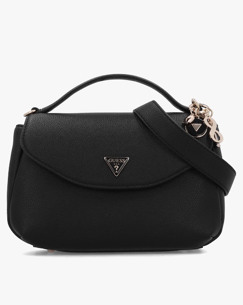 Guess Evie Black Top Handle Cross-Body Bag